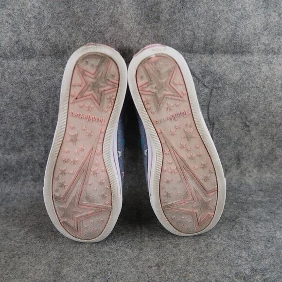 Skechers Shoes Kids 2 Sneakers Twinkle Toes High Top Active Stars Light Up Girls - Picture 10 of 14